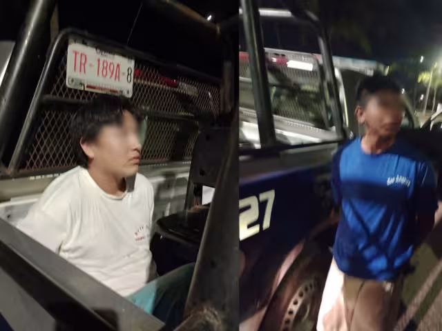 En su segundo intento de robo, los presuntos ladrones fueron detenidos por los vecinos