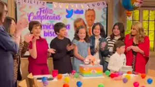 Michaela Bisogno celebró su cumpleaños en el foro de ‘Ventaneando’ 