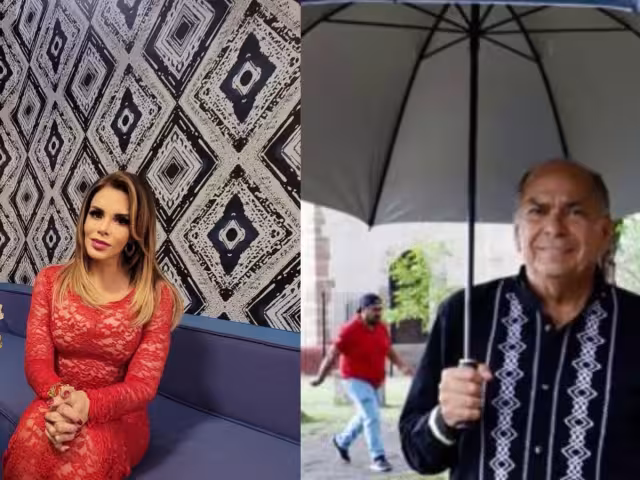 ¿Se ganó su corazón? Padre de Checo Pérez es captado caminando de la mano con Lucía Méndez