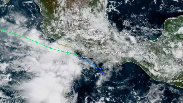 Tormenta tropical Mario amenaza costas de Michoacán y Guerrero con lluvias intensas