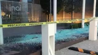 Detienen a sospechoso por vandalismo en sede del INAI en Coyoacán