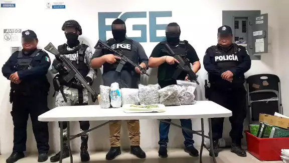 Varios dosis similares a la marihuana fueron confiscadas.
