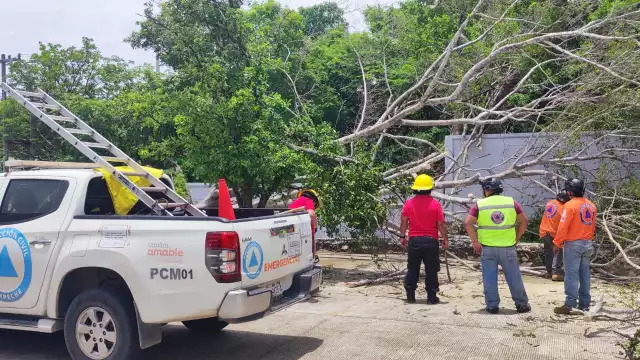 Huracán Beryl causa intermitencias en suministro eléctrico en Campeche.