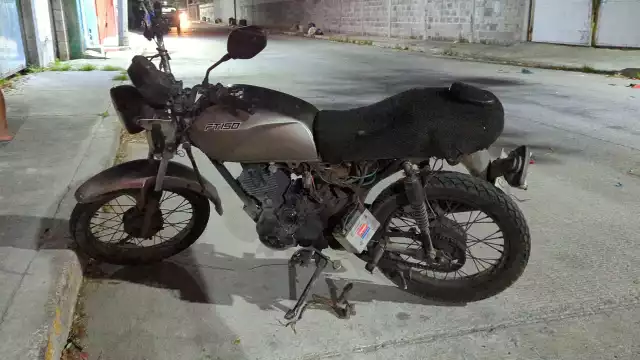 La motocicleta fue resguardada por familiares del lesionado