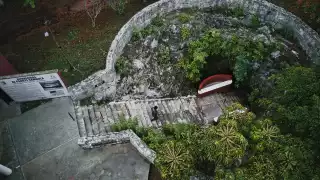 Este cenote cercano a Mérida es uno de los más pequeños de Yucatán     