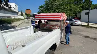 Implementan operativos contra el comercio ambulante en Mérida: Retiran carritos de hot dogs  y mariscos   
