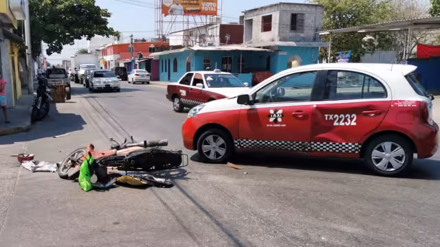 La motociclista se dirigía hacia su área de trabajo