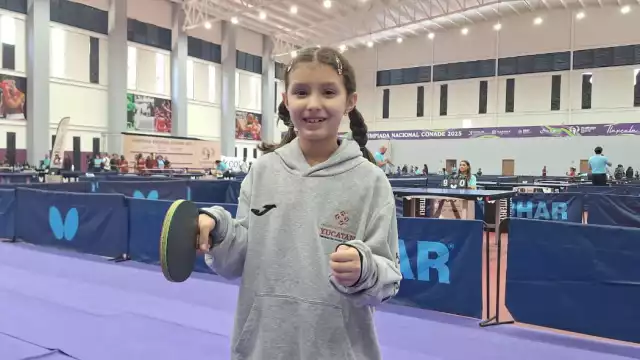 La yucateca Lucía González de Gante destacó el amor que siente por el tenis de mesa