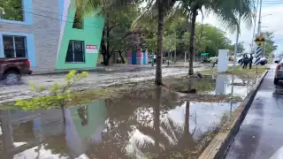 Las lluvias inundaron varias zonas de la ciudad.
