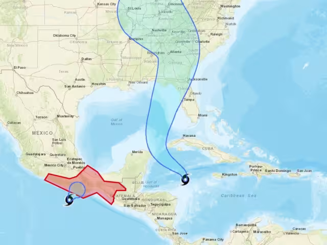 Efectos del potencial ciclón "Nueve" llegan a Cancún