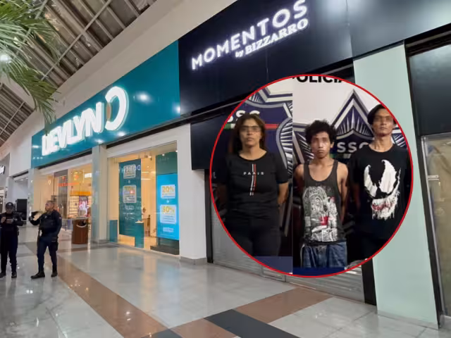 Detienen a tres presuntos responsables del intento de asalto a joyería en Plaza las Américas de Cancún