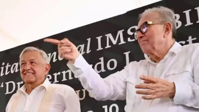 Andrés Manuel López Obrador, presidente de Mexico y Rubén Rocha Moya, gobernador de Sinaloa