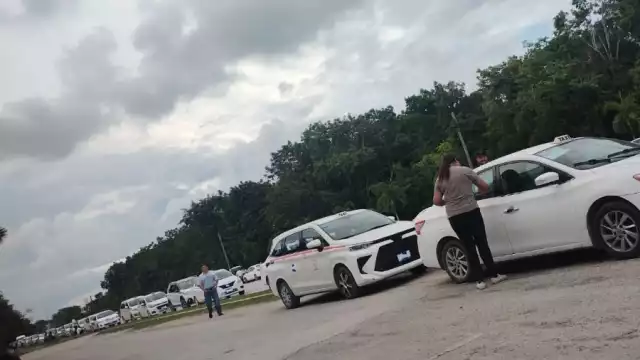 Sindicato de taxistas 'Tiburones del Caribe' retoman manifestaciones en Tulum