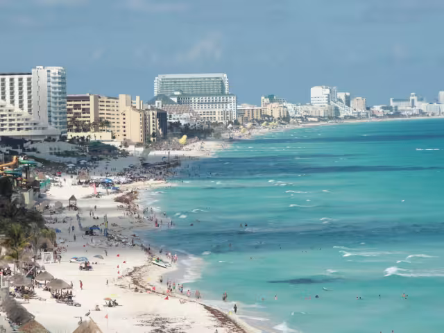 Cancún contabiliza 88.6% en reservaciones, seguido por Nuevo Nayarit, con 88, y la Riviera Maya con 87.0%