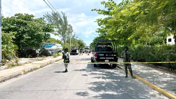Elementos de la Marina y la Guardia Nacional hacían recorridos cuando fueron alertados sobre el hecho Elementos de la Marina y la Guardia Nacional hacían recorridos cuando fueron alertados sobre el hecho