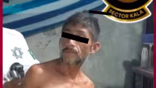 Se esconde en un predio tras presunto robo a comercio en Campeche; policías lo detienen