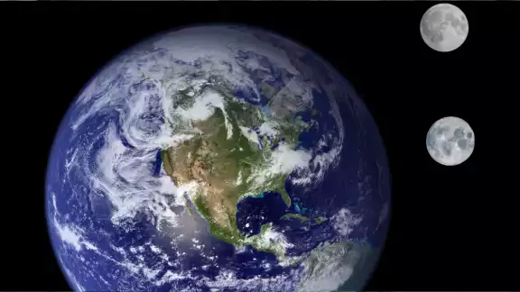 La tierra y su satélite natural. La tierra y su satélite natural.