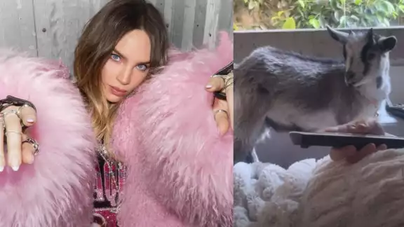 La cantante mostró lo cariñosa que es con los animales La cantante mostró lo cariñosa que es con los animales