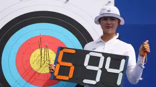 Coreana de 21 años rompe récords en Tiro con arco en París 2024
