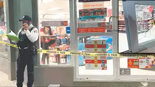 Una tienda de 24 horas fue vandalizada por un pandillero bajo los efectos de drogas en la colonia Tepeyac.