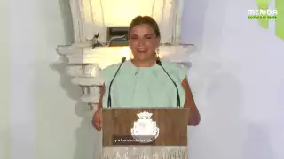 "Reitero mi compromiso y disposición"; así fue el primer Informe de Cecilia Patrón, Alcaldesa de Mérida