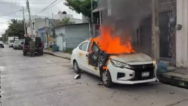El coche se encontraba estacionado