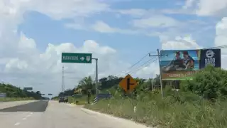 Denuncian deplorables condiciones de la carretera Mahahual-Cafetal