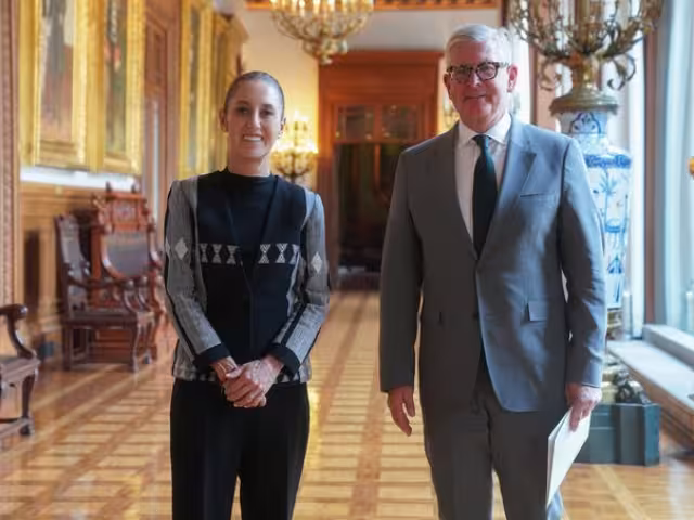 La Presidenta recibió al CEO de Ericsson en el Palacio Nacional.