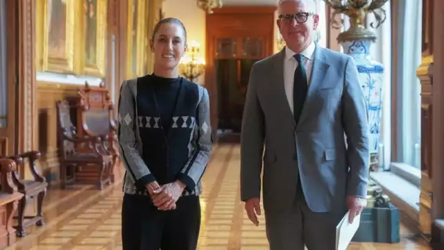 La Presidenta recibió al CEO de Ericsson en el Palacio Nacional.