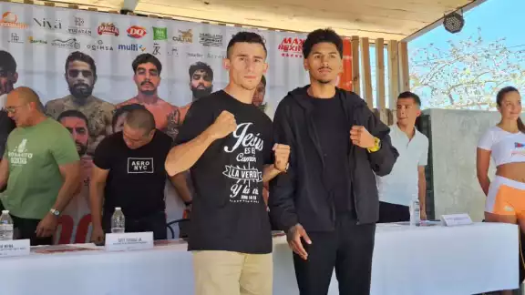 Ambos boxeadores se vieron la cara este jueves en la presentación oficial del combate Ambos boxeadores se vieron la cara este jueves en la presentación oficial del combate