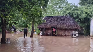 Lluvias históricas colapsan municipios de Yucatán por inundaciones; evacúan a familias por severos daños