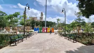 Plaza Grande de Mérida, lista para las celebraciones de la Independencia de México