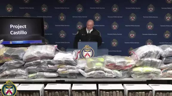 Incautan 835 kilos de cocaína en Toronto, Canadá. Se presume que pertenece al CJNG Incautan 835 kilos de cocaína en Toronto, Canadá. Se presume que pertenece al CJNG