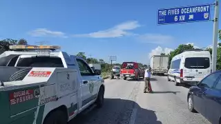 Se registra trágico accidente en la vía Playa del Carmen-Puerto Morelos