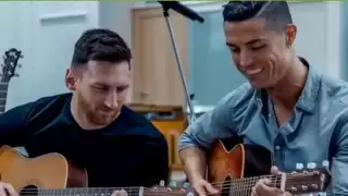 Messi y CR7 todos unos trovadores