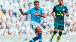 Rodri en acción previo a su lesión