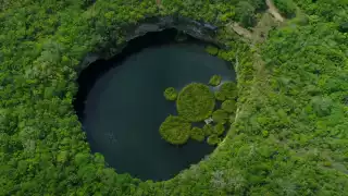 El cenote que está al norte de México