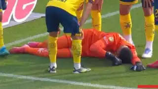 El arquero no regresó para el segundo tiempo