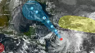 La depresión tropical Dieciocho se ha intensificado y ahora es la tormenta tropical Rafael, según la Conagua