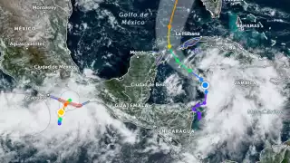 Se esperan lluvias  torrenciales en Campeche por Huracán John y el Potencial Ciclón Tropical 9 