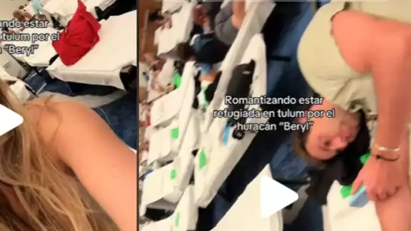 Joven comparte experiencia en lujoso refugio por paso de Beryl en Tulum Joven comparte experiencia en lujoso refugio por paso de Beryl en Tulum