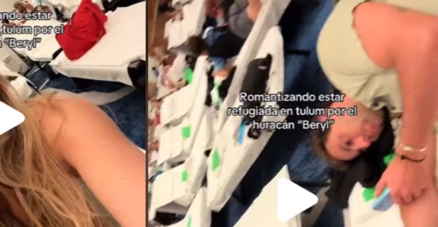 Joven comparte experiencia en lujoso refugio por paso de Beryl en Tulum