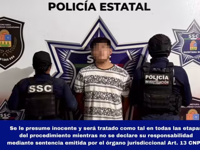 El menor identificado como R.I.L.V, fue trasladado para ser puesto a disposición de las autoridades