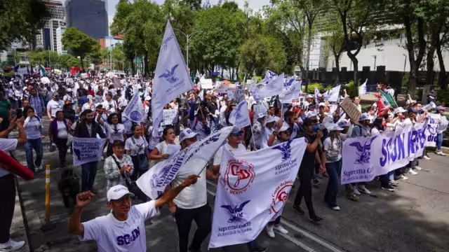 Se manifiestan en contra de la Reforma Judicial