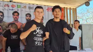 Ambos boxeadores se vieron la cara este jueves en la presentación oficial del combate