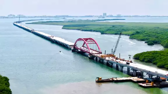 Se trata del segundo puente más largo de Latinoamérica sobre una laguna Se trata del segundo puente más largo de Latinoamérica sobre una laguna