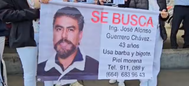 La Fiscalía de Baja California ha detenido a 3 implicados en el asesinato del ingeniero José Guerrero y su ayudante, pero sigue sin localizar los cuerpos