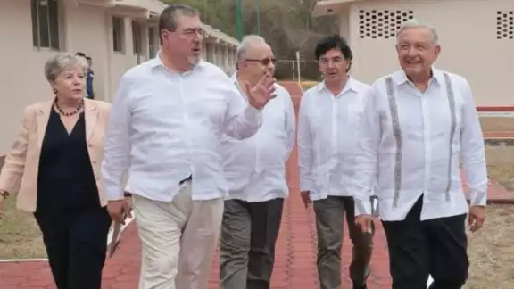 Los presidente de México, Andrés Manuel López Obrador y Guateala, Bernardo Arévalo en su encuentro en Chiapas Los presidente de México, Andrés Manuel López Obrador y Guateala, Bernardo Arévalo en su encuentro en Chiapas