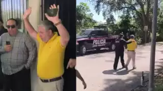 Detienen a Sergio Zapata Vales por obstruir trabajos de CAPA en el fraccionamiento Andara de Chetumal  