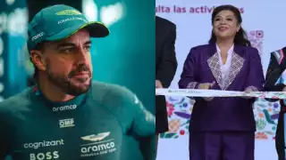 Fernando Alonso y la Jefa de Gobierno de la CDMX